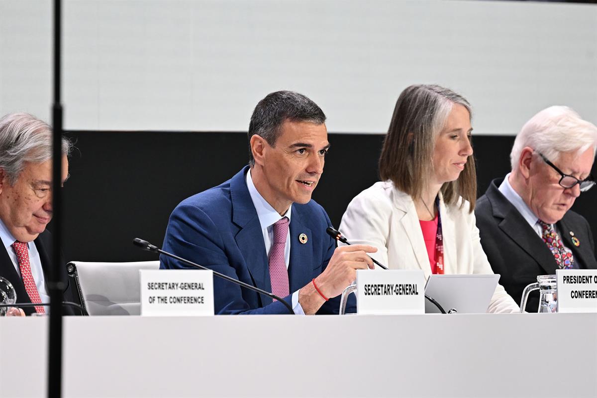 30/06/2025. Primera jornada de la 4ª Conferencia de Financiación al Desarrollo de Naciones Unidas. El presidente del Gobierno, Pedro Sánchez...