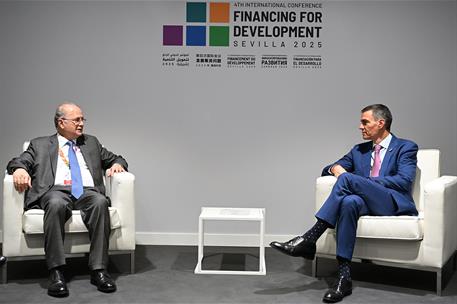 30/06/2025. Primera jornada de la 4&#170; Conferencia de Financiaci&#243;n al Desarrollo de Naciones Unidas. El presidente del Gobierno, Pedro S&#225;nchez...