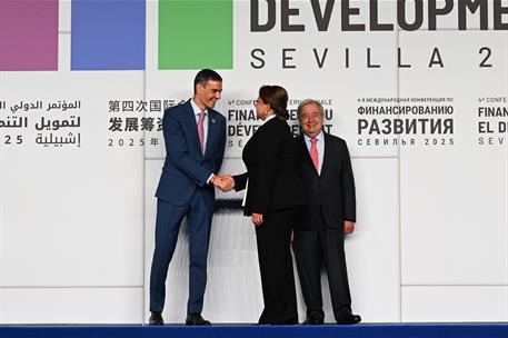 30/06/2025. Primera jornada de la 4ª Conferencia de Financiación al Desarrollo de Naciones Unidas. El presidente del Gobierno, Pedro Sánchez...