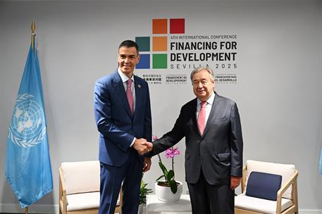 30/06/2025. Primera jornada de la 4&#170; Conferencia de Financiaci&#243;n al Desarrollo de Naciones Unidas. El presidente del Gobierno, Pedro S&#225;nchez...