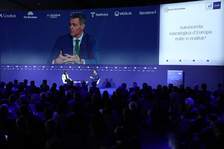 3/06/2026. Pedro Sánchez clausura la 41ª Reunión del Cercle d'Economia 2026. El presidente del Gobierno, Pedro Sánchez, durante el coloquio ...