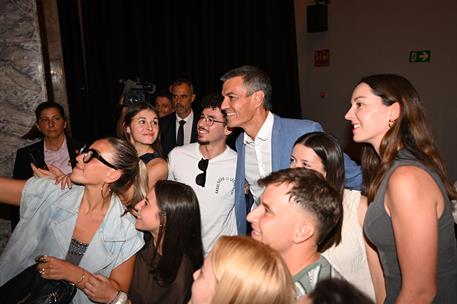 4/09/2026. Pedro Sánchez inaugurates the 26th Assembly of the Spanish Youth Council. The President of the Government of Spain, Pedro Sánchez...
