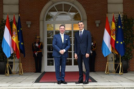 5/03/2026. Pedro Sánchez receives the Grand Duke of Luxembourg, William V. The President of the Government of Spain, Pedro Sánchez, receives...