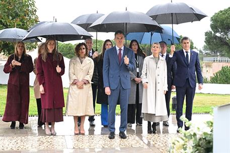 6/03/2026. XXXVI Cumbre Hispano-Portuguesa. El presidente y las vicepresidentas del Gobierno, autoridades y representantes de la Universidad...