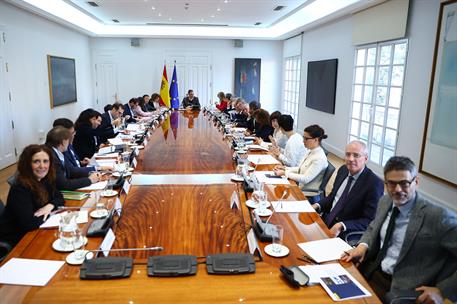 7/01/2026. Pedro Sánchez chairs the meeting of the of the Interministerial Commission for Recovery, Transformation and Resilience. The Presi...