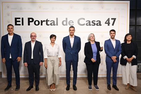 7/09/2026. Pedro Sánchez closes the presentation of the CASA47 portal. The President of the Government of Spain, Pedro Sánchez, together wit...