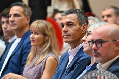 7/09/2026. Pedro Sánchez closes the presentation of the CASA47 portal. The President of the Government of Spain, Pedro Sánchez, during the p...