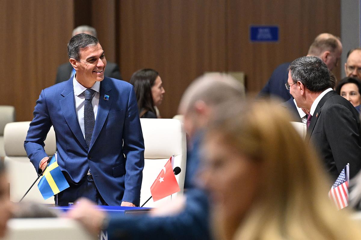 8/07/2026. Pedro Sánchez attends the NATO summit in Ankara, Türkiye. The President of the Government of Spain, Pedro Sánchez, is participati...