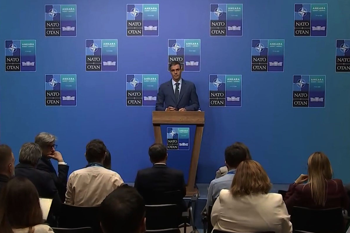 8/07/2026. Pedro Sánchez participa en la reunión de jefes de Estado y de Gobierno del Consejo de la OTAN. El presidente del Gobierno, Pedro ...