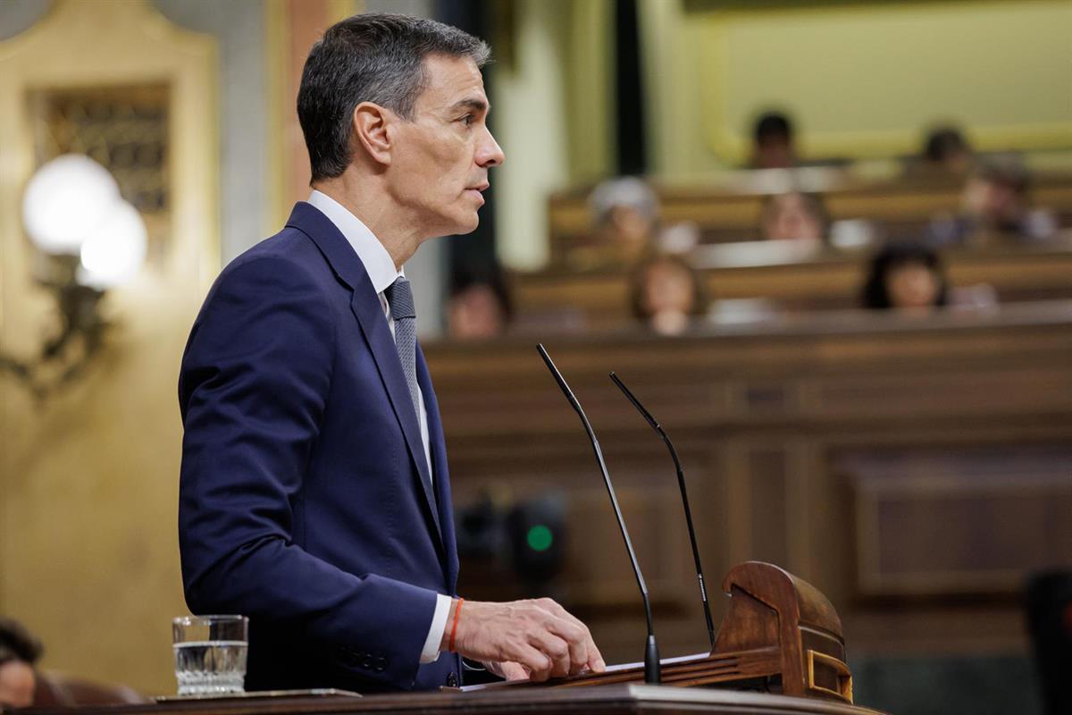 Intervenci&oacute;n del presidente del Gobierno en el Congreso de los Diputados