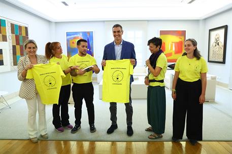 11/09/2026. Pedro Sánchez recibe a representantes de la Plataforma Laboral de Escuelas Infantiles. El presidente del Gobierno, Pedro Sánchez...