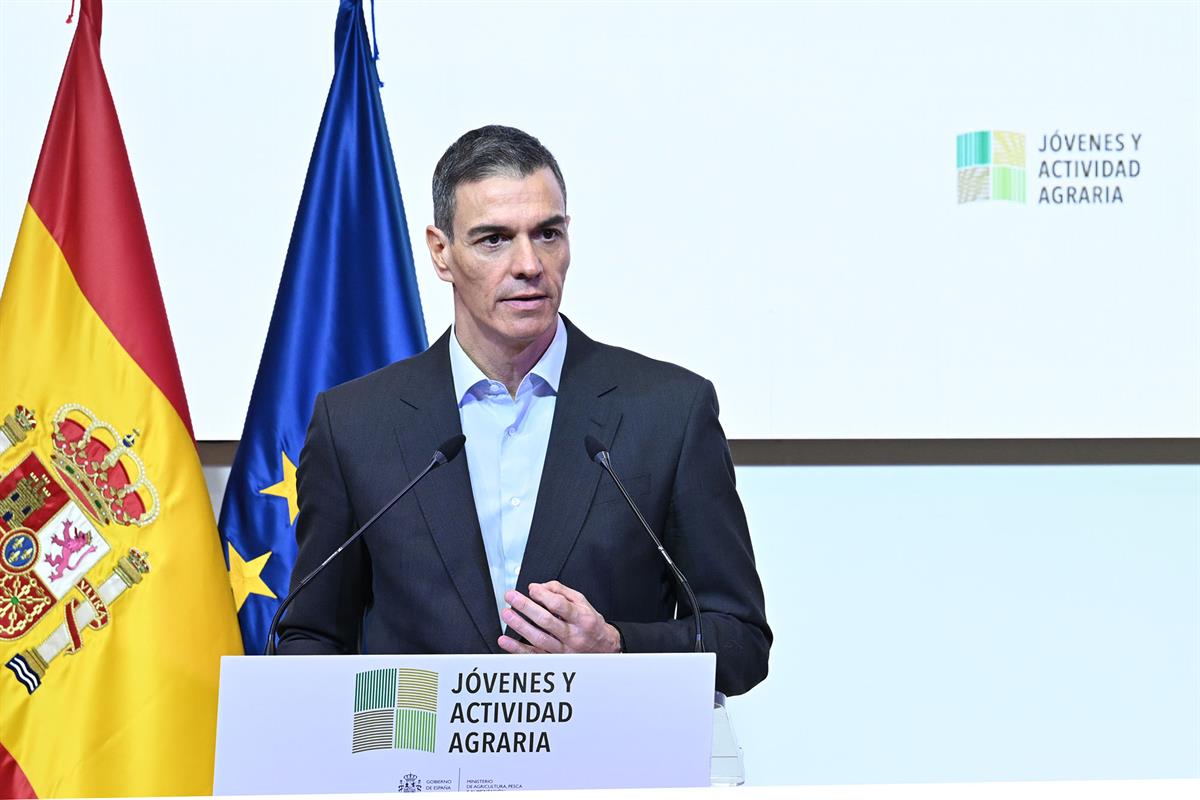 14/01/2026. Pedro Sánchez presents measures to facilitate agricultural activity. The President of the Government of Spain, Pedro Sánchez, du...