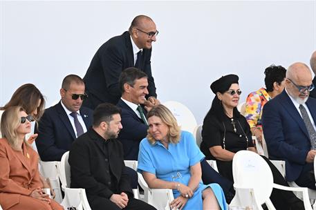 14/07/2026. Pedro Sánchez attends the military parade in Paris to mark France's National Day. The President of the Government of Spain, Pedr...