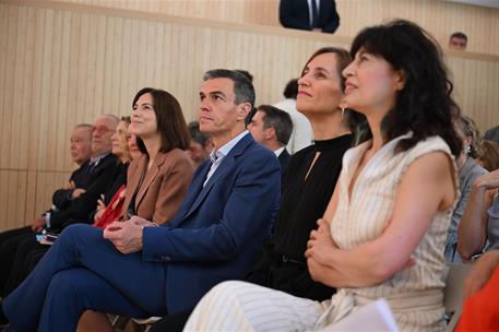 15/06/2026. Pedro Sánchez presenta el programa 'Somos. Contamos: fin de la discriminación de las mujeres en la investigación de la salud'. E...