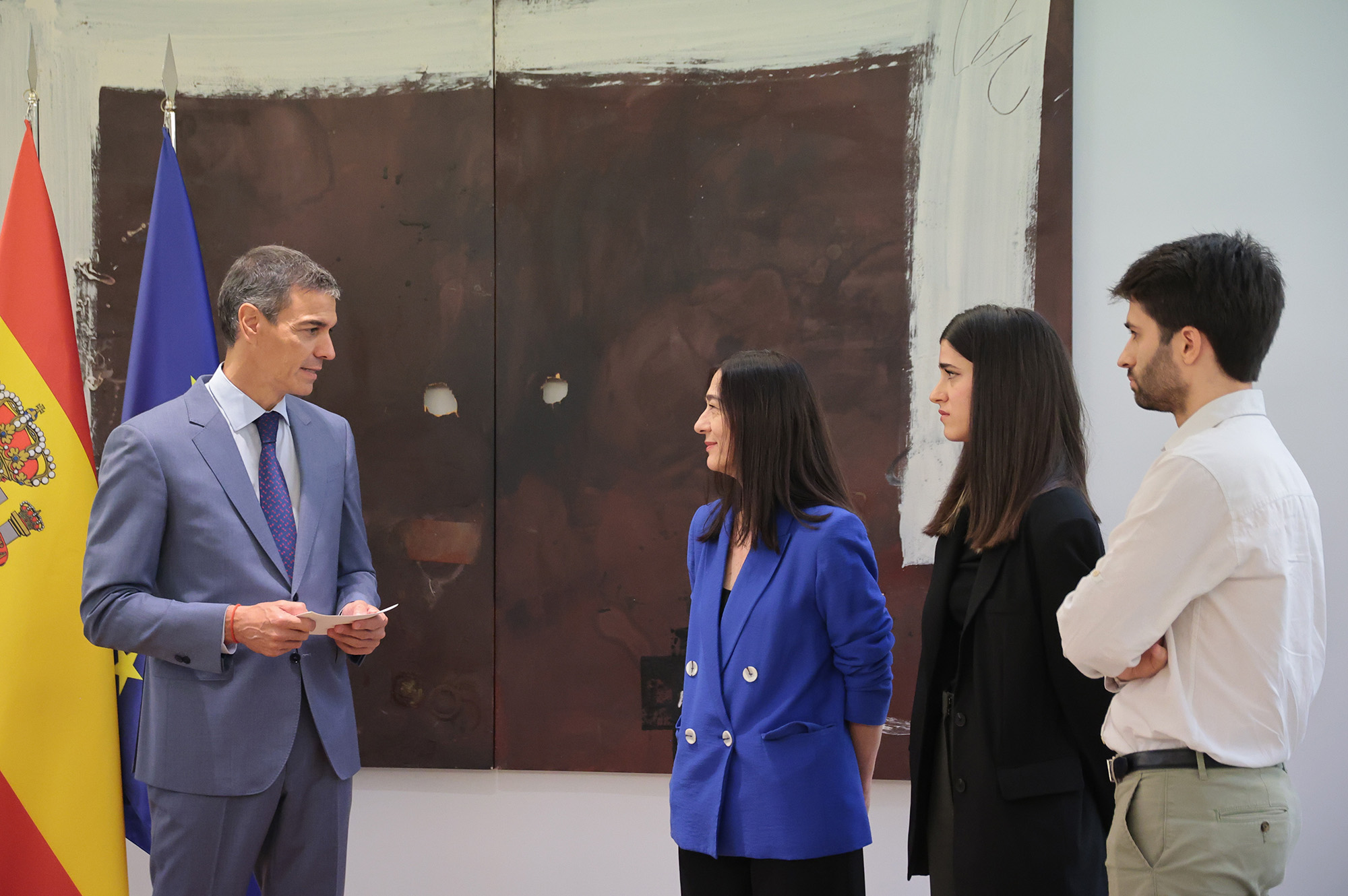 16/09/2026. Gran Cruz de la Orden del Mérito Civil, a título póstumo, a David Lucas. El presidente del Gobierno, Pedro Sánchez, interviene d...