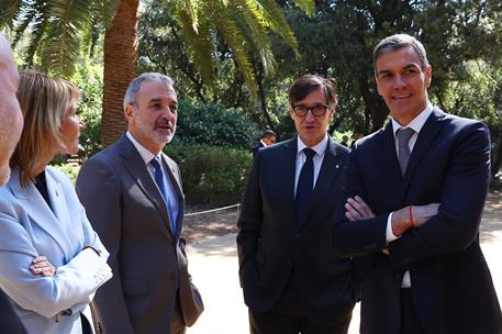 17/04/2026. I Cumbre España-Brasil. El presidente del Gobierno, Pedro Sánchez, junto al presidente de la Generalitat, Salvador Illa, y al al...
