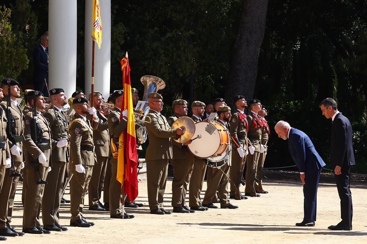 17/04/2026. I Cumbre España-Brasil. El presidente del Gobierno, Pedro Sánchez, y el presidente de Brasil, Luiz Inácio Lula da Silva, durante...