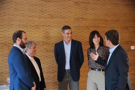 18/09/2026. Pedro Sánchez visita el Instituto de Ciencias Matemáticas. El presidente del Gobierno, Pedro Sánchez, junto a la ministra de Cie...