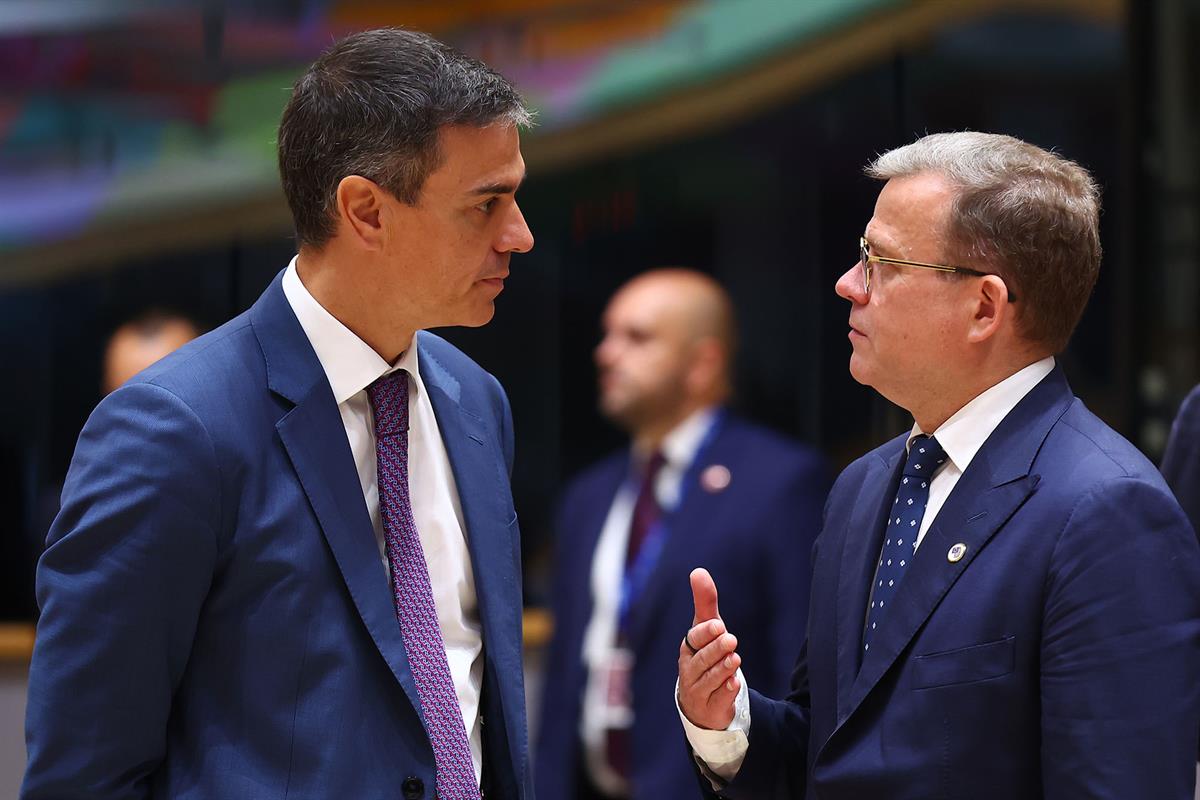 19/06/2026. Pedro Sánchez participa en la reunión del Consejo Europeo en Bruselas. El presidente del Gobierno, Pedro Sánchez, antes de comen...