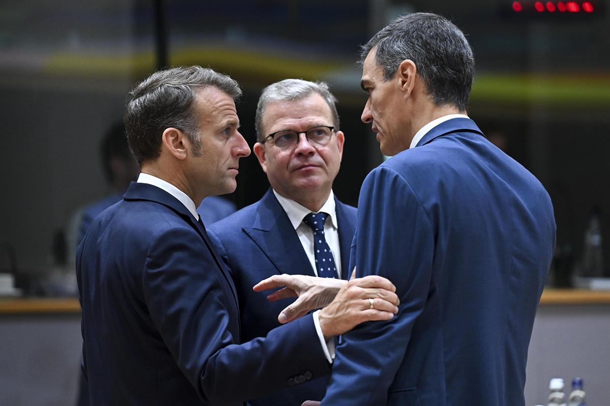 19/06/2026. Pedro Sánchez participa en la reunión del Consejo Europeo en Bruselas. El presidente del Gobierno, Pedro Sánchez, a su llegada a...