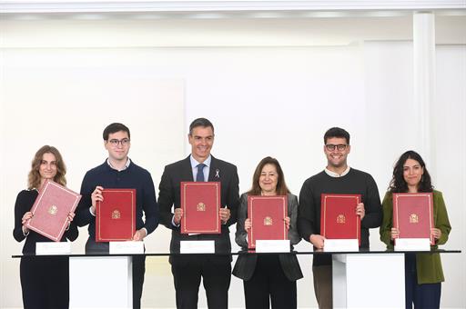 El presidente del Gobierno durante el acto de firma de la declaración sobre el nuevo Estatuto del Estudiantado Universitario
