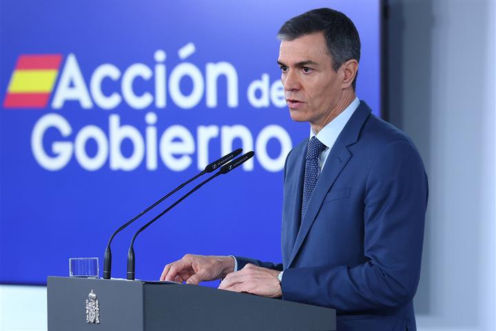 Pedro Sánchez comparece tras el Consejo de Ministros extraordinario