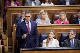 El presidente del Gobierno durante la sesión de control en el Congreso de los Diputados