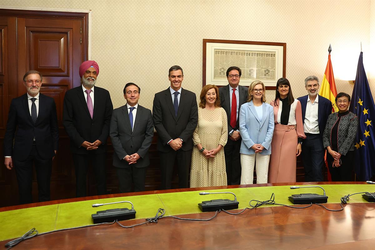 22/04/2026. Pedro Sánchez inaugura la primera reunión del Panel de Expertos en IA de Naciones Unidas. El presidente del Gobierno, Pedro Sánc...