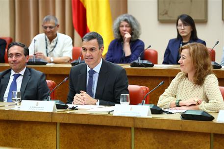 22/04/2026. Pedro Sánchez inaugura la primera reunión del Panel de Expertos en IA de Naciones Unidas. El ministro de Asuntos Exteriores, Uni...