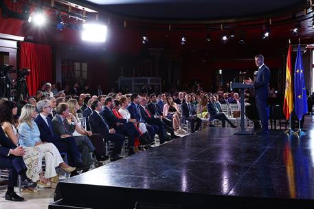 22/06/2026. Pedro Sánchez clausura el acto España Verde Digital. El presidente del Gobierno, Pedro Sánchez, interviene en la clausura del ac...