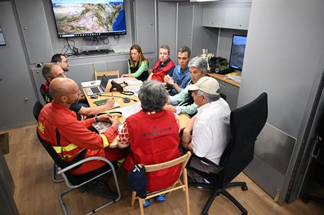 22/07/2026. Pedro Sánchez visita las zonas afectadas por el incendio de La Mierla (Guadalajara). El presidente del Gobierno, Pedro Sánchez, ...