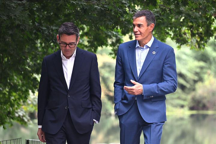 22/09/2026. Pedro Sánchez mantiene un encuentro con el primer ministro del Reino Unido, Andy Burnham.. El presidente del Gobierno, Pedro Sán...