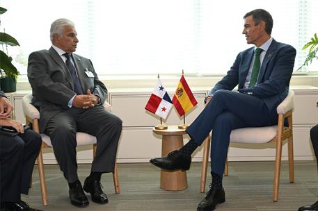 22/09/2026. Encuentro de Pedro Sánchez con el presidente de Panamá. Encuentro de Pedro Sánchez con el presidente de Panamá