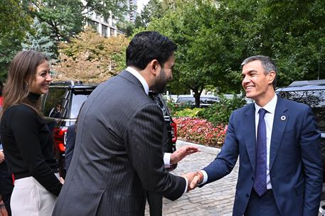 23/09/2026. El presidente del Gobierno se reúne con el alcalde de Nueva York. El alcalde de Nueva York, Zohran Mamdani, recibe al presidente...