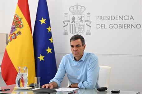 24/07/2026. Pedro Sánchez chairs the State Committee for Coordination and Management of the State Emergency Plan (CECOD). The President of t...