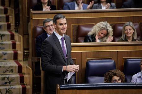 25/02/2026. Sánchez asiste a la sesión de control al Gobierno. El presidente del Gobierno, Pedro Sánchez, interviene en la sesión de control...