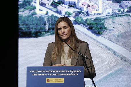25/02/2026. Sánchez clausura la presentación de la II Estrategia Nacional para la Equidad Territorial y el Reto Demográfico. La vicepresiden...