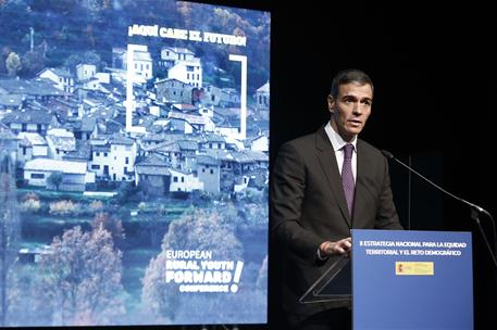 25/02/2026. Sánchez clausura la presentación de la II Estrategia Nacional para la Equidad Territorial y el Reto Demográfico. El presidente d...