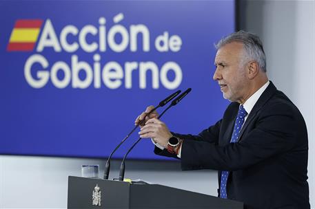 27/03/2026. Bilateral Pais Vasco. El ministro de Política Territorial, Ángel Víctor Torres, durante su intervención.