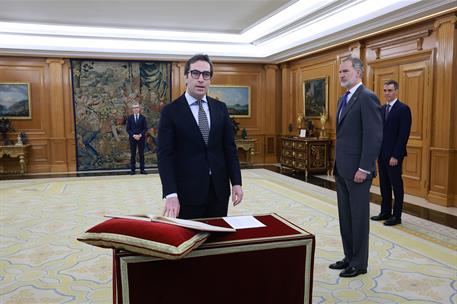 27/03/2026. Promesas Cuerpo y España. Carlos Cuerpo, ministro de Economía, Comercio y Empresa promete su cargo como nuevo vicepresidente pri...