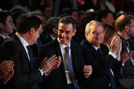 27/04/2026. Pedro Sánchez inaugura 'Invest in Spain Summit'. El presidente del Gobierno, Pedro Sánchez, en la inauguración del foro 'Invest ...