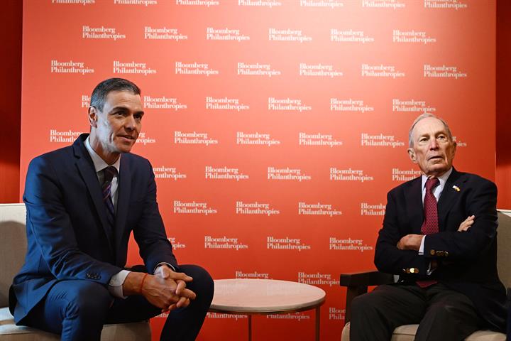 28/04/2026. Pedro Sánchez speaks at the 'Bloomberg CityLab 2026' forum. Meeting between the President of the Government of Spain, Pedro Sánc...
