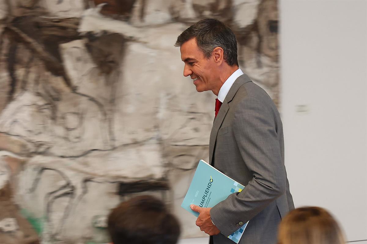 Pedro S&aacute;nchez presenta el balance del curso pol&iacute;tico