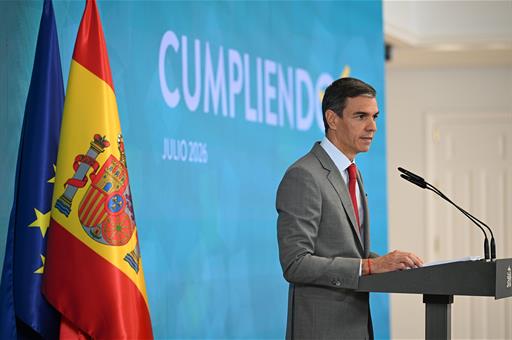 Pedro Sánchez presenta el balance del curso político