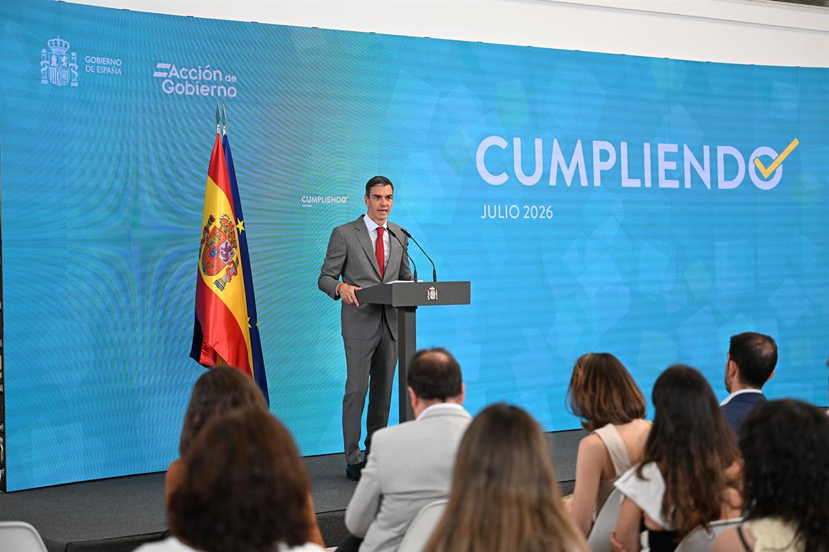Pedro S&aacute;nchez presenta el balance del curso pol&iacute;tico