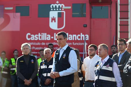 28/10/2026. El presidente del Gobierno visita el lugar del accidente ferroviario de Urda (Toledo). El presidente del Gobierno, Pedro Sánchez...