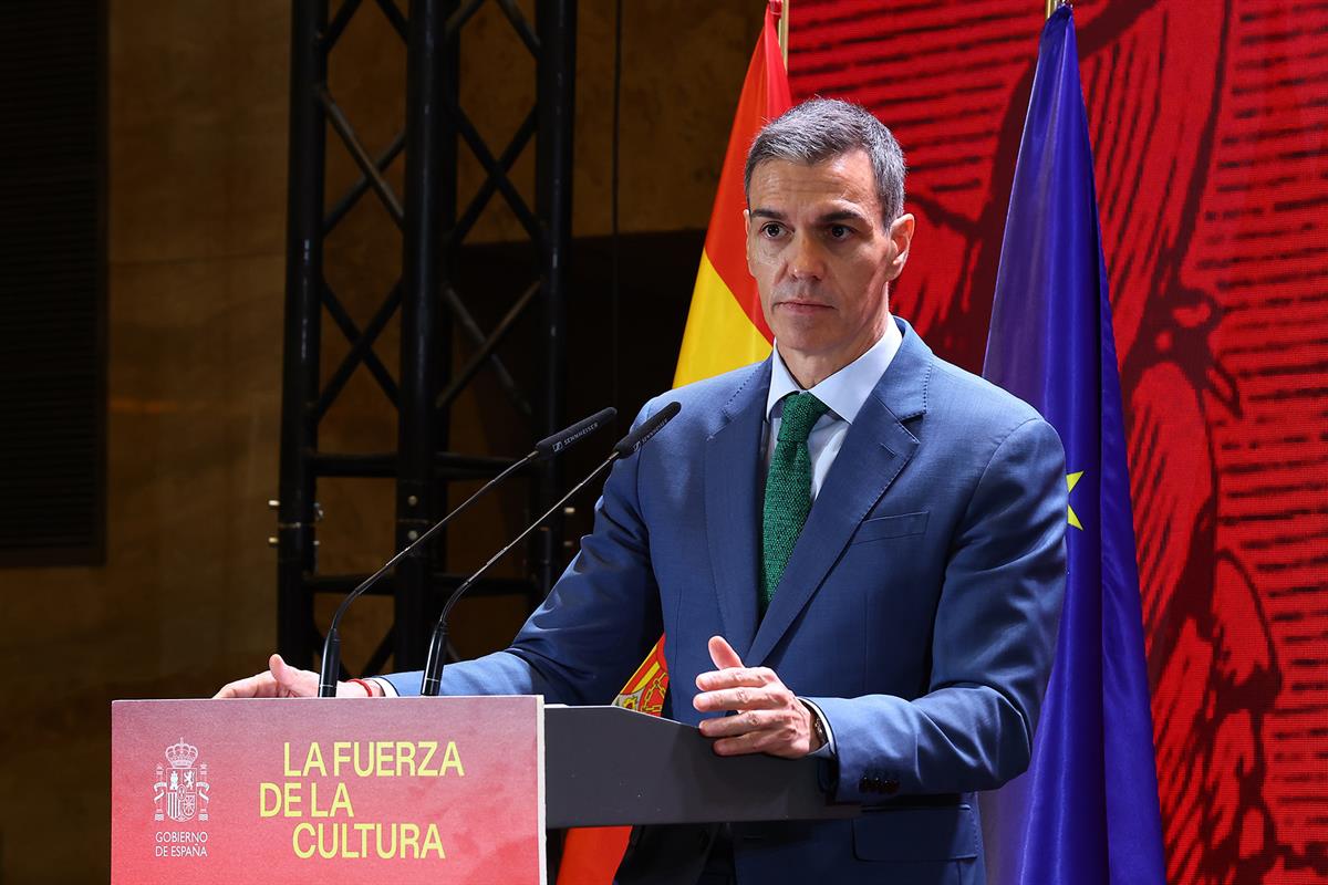 29/05/2026. Pedro Sánchez presenta el Plan Nacional de Acción Cultural en el Exterior 2026-2028. El presidente del Gobierno, Pedro Sánchez, ...