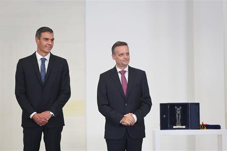 29/09/2026. Pedro Sánchez receives the City of Athens Democracy Award. The President of the Government of Spain, Pedro Sánchez, and the Mayo...