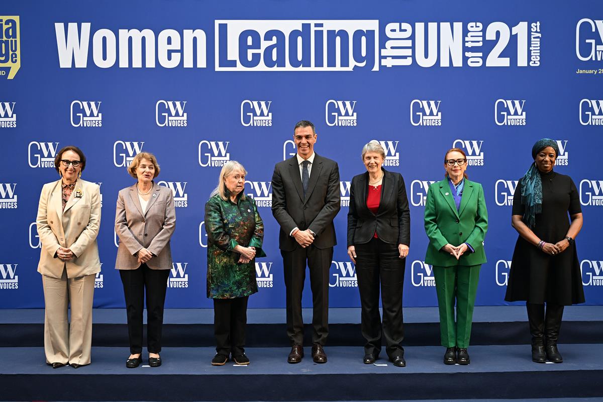 30/01/2026. Pedro Sánchez closes the event 'Women leading the UN of the 21st century'. The President of the Government of Spain, Pedro Sánch...
