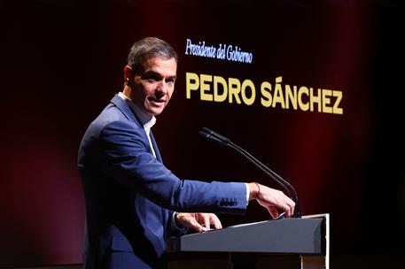30/06/2026. Pedro Sánchez presenta el Plan Integración y Ciudadanía. El presidente del Gobierno, Pedro Sánchez, interviene en la presentació...